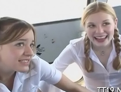 Cute schoolgirl drilled hard with an increment of takes a substantial facial ejaculation