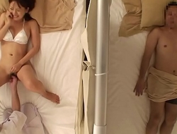 JAV kneading gone disparage stealthy sex in the matter of HD Subtitles